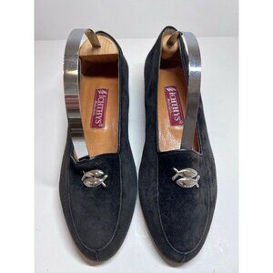 Ichtys Loafer Slip Ons Velour Fish Size 5